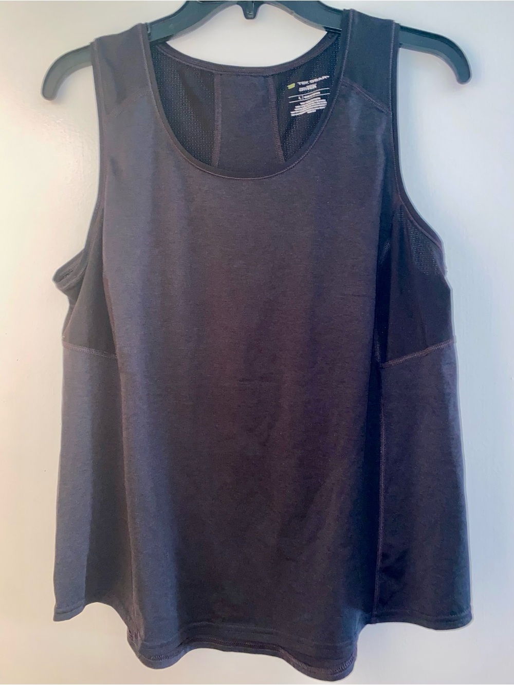 tek gear Black Mesh-Back Athletic Tank Top